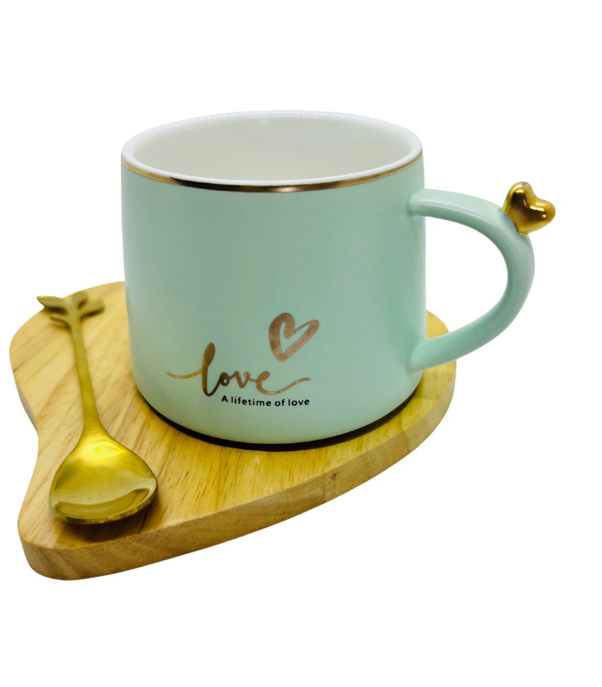 Taza Love Plato Y Cuchara